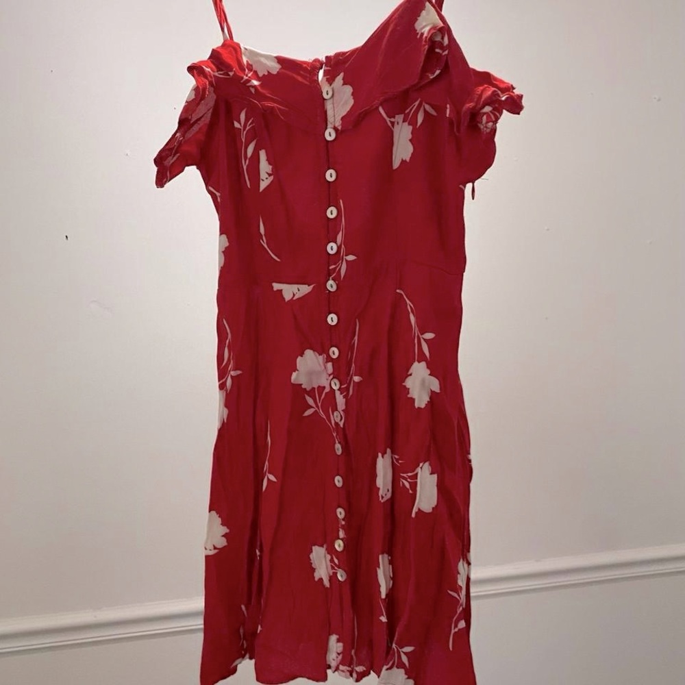 Forever 21 Red Floral Mini Dress